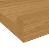 vidaXL Wandplank met plank 4 pcs Beige 80 x 9 x 3 cm Bewerkt hout