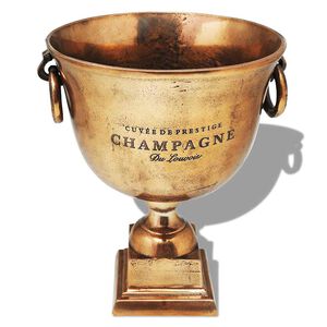 vidaXL Prijzenbeker champagnekoeler koperbruin