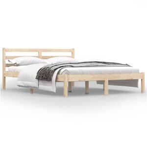 vidaXL Bedframe massief grenenhout 120x190 cm
