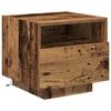 vidaXL Nachtkastje met lade 2 pcs Oudhout 40 x 39 x 37 cm Bewerkt hout