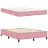 vidaXL Bedframe met matras Roze 160 x 200 cm Stof