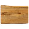 vidaXL Tafelblad met natuurlijke rand 50x40x2,5 cm massief mangohout