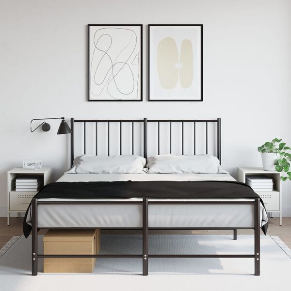 vidaXL Nachtkastjes 2 st 36x39x50,5 cm staal wit