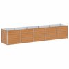 vidaXL Verhoogde plantenbak Licht Bruin 400 x 80 x 77 cm