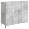 vidaXL Dressoir Betongrijs 89 x 34,5 x 82 cm Bewerkt hout