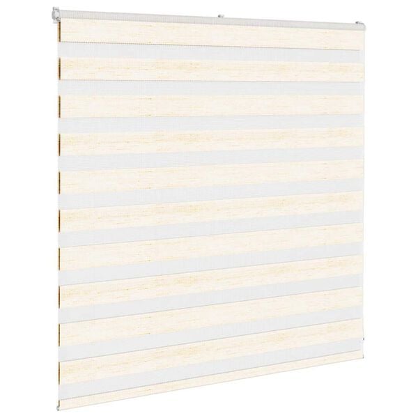 vidaXL Zebra rolgordijn 150x100 cm stofbreedte 145,9 cm marmerbeige