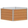 vidaXL Verhoogd Tuinbed Hout Uiterlijk 129 x 129 x 45 cm