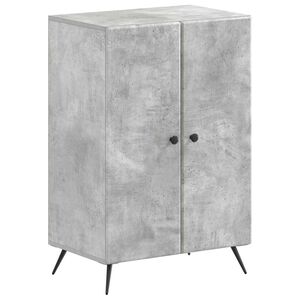 vidaXL Schoenenkast BREDA 59,5 x 39,5 x 90 cm Bewerkt hout Betongrijs