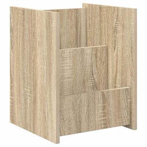 vidaXL Tijdschrift Rek Sonoma Eiken 35 x 35 x 45 cm Bewerkt hout