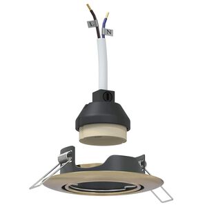 vidaXL Spotlights met schijnwerpers 6 pcs Koper 9 x 9 cm Metaal