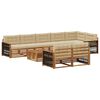 vidaXL Buiten bankenset 9 st