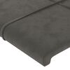 vidaXL Boxspring met matras fluweel donkergrijs 140x200 cm