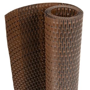 vidaXL Balkonschermen 10 st 255x19 cm poly rattan bruin en zwart