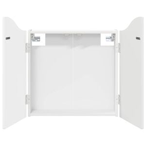 vidaXL Dartbord Kabinet Wit 56 x 12 x 63 cm Bewerkt hout