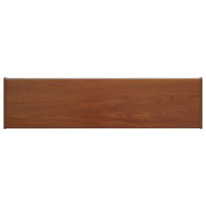 vidaXL Raamsokkel Bruin hout 100 x 25 x 4,5 cm PVC