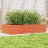 vidaXL Plantenbak 110x60x23 cm massief grenenhout wasbruin