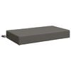 vidaXL Rugkussen SOEST 100% Polyester Grijs 70 x 40 x 10 cm