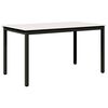 vidaXL Eettafel Wit 140 x 80 x 75 cm Massief grenenhout