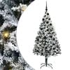 vidaXL Kunstkerstboom Wit 180 cm PVC en Staal en Kunststof