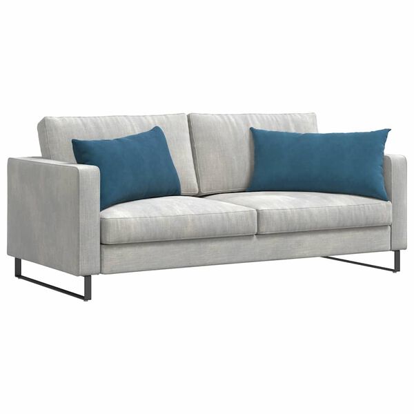 vidaXL Sofa Kussens 2 stuks Blauw 80 x 40 cm Cordstof