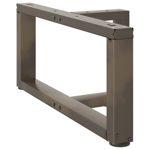 vidaXL Salontafelpoten 2 st T-vormig 60x25x(30-31) cm staal naturel