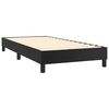 vidaXL Boxspring met matras kunstleer zwart 90x200 cm