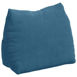 vidaXL Rugkussen Blauw 45 x 20 x 35 cm Cordstof