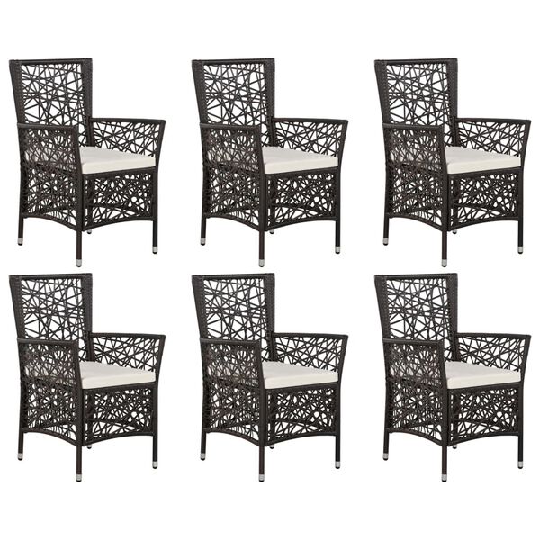 vidaXL 7-delige Tuinset bruin