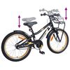 vidaXL Kinderfiets 20 Inch voor 6-11 jaar oud Oranje Zwart