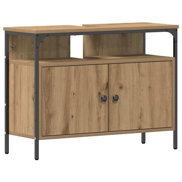 vidaXL Badkamertenk te kast artisanaal eikenkleurig 80 x 30 x 60 cm