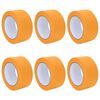 vidaXL Verf Maskertapes 6 st Geel 50mm x 50m Papier