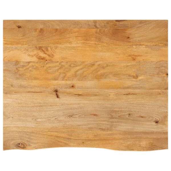 vidaXL Tafelblad met natuurlijke rand 100x80x3,8 cm massief mangohout