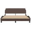 vidaXL Bedframe "Dover" kunstleer bruin 160x200 cm