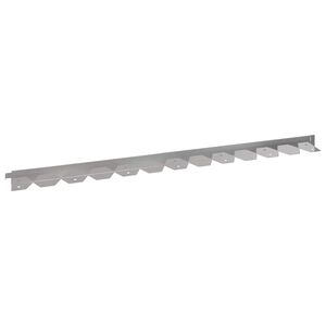 vidaXL Gazonrand 10 st 102 x 4 x 4 cm Staal Zilverkleurig
