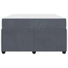 vidaXL Bedframe met matras Donkergrijs 120 x 190 cm Stof