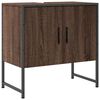 vidaXL Wastafelkast 60x33x60 cm bewerkt hout bruin eikenkleurig
