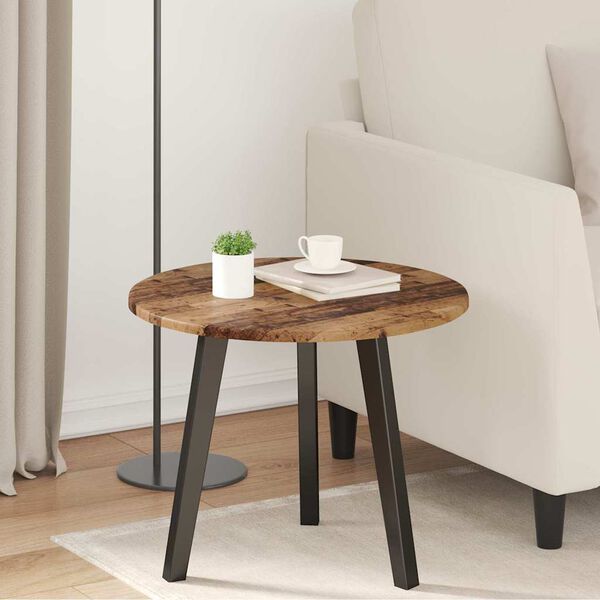 vidaXL Tafelblad Oud hout 50 x 50 x 1,5 cm Bewerkt hout