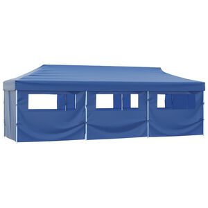 vidaXL Vouwtent pop-up met 8 zijwanden 870x291x315 cm blauw
