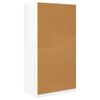vidaXL Kast Hoogglans Wit 79,5 x 49 x 156 cm Geconstrueerd hout