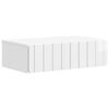 vidaXL Wandmontage Zijtafel Hoogglans Wit 59 x 34,5 x 17 cm