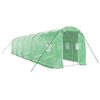 vidaXL Tuinkas met stalen frame 20 m&sup2; 10x2x2 m groen