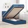 vidaXL Ottoman bed met matras 90x190cm stof blauw