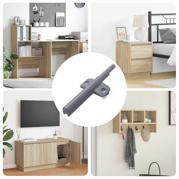 vidaXL Zachte Sluitdempers 12 pcs Grijs 125 x 47 x 15 mm PP