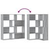 vidaXL Boekenkast 4-laags hoek 85x85x140 cm bewerkt hout grijs sonoma