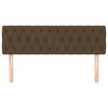 vidaXL Hoofdborden 2 st 72x7x78/88 cm stof donkerbruin