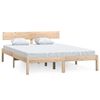 vidaXL Bedframe zonder matras massief hout 140x200 cm
