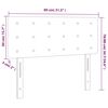 vidaXL Hoofdbord LED 80x5x78/88 cm fluweel zwart