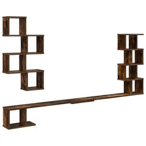 vidaXL Vaste TV Plank Gerookt eiken 180 x 15 x 94 cm Bewerkt hout