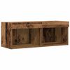 vidaXL Tv-meubelset met LED Oud hout 80 x 30 x 30 cm Bewerkt hout