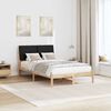vidaXL Bedframe Bruin en zwart 120 x 190 cm Massief grenenhout